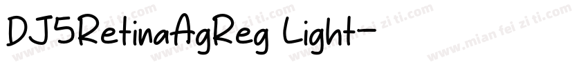 DJ5RetinaAgReg Light字体转换